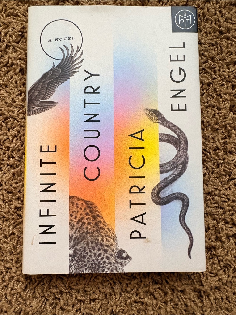 Infinite Country Novel - White with Rainbow Accent